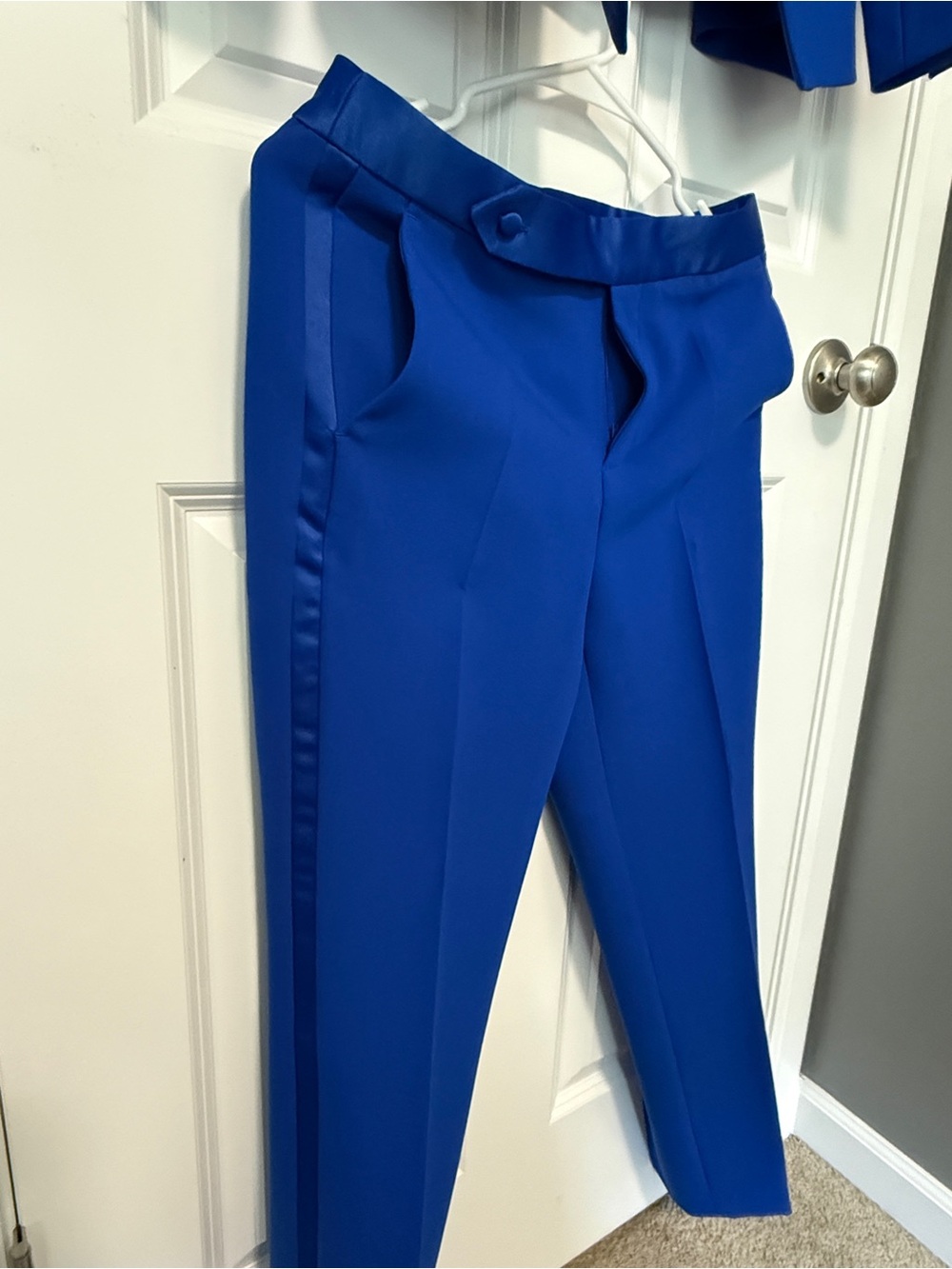 Zara Electric Cobalt Blue Women's Suit Blazer & Trousers - Picture 4 of 9